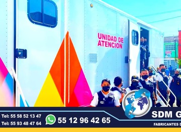 En Sdm Global Mexico Fabricacion conversion equipamiento y venta de Ambulancias de traslado en Mexico, somos fabricantes directos en Mexico. Sdm Global Mexico empresa 100% especializada en la venta fabricación conversión equipamiento de diferentes tipos de ambulancias de traslado y vehículos de emergencia, ofreciendo soluciones personalizadas para diversas necesidades en el mercado nacional.Dedicados a la fabricación de ambulancias y patrullas, ofreciendo servicios relacionados con la seguridad y emergencias, venta de unidades médicas móviles y ambulancias, además de carrocerías industriales,Somos un fabricante mexicano con más de 15 años de experiencia, especializado en la fabricación y comercialización de ambulancias y vehículos de rescate, con un enfoque en la alta calidad y el cumplimiento de normativas mexicanas.Diseñamos y equipamos ambulancias con la tecnología y los materiales necesarios para asegurar funcionalidad y seguridad, cumpliendo con las normativas mexicanas.En Sdm Global Mexico nos dedicamos a la Fabricacion conversion equipamiento y venta de Unidades Moviles Medicas Especiales en Mexico, somos fabricantes directos en Mexico.