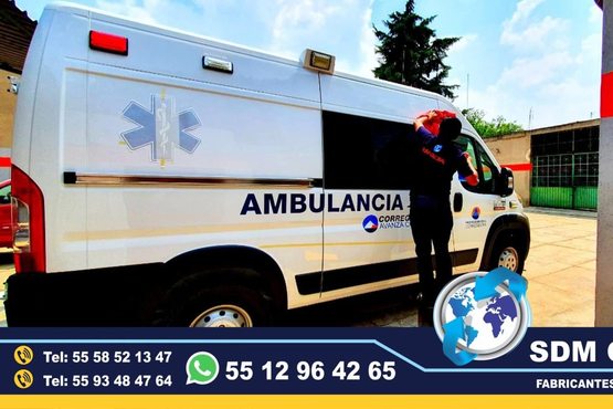 En Sdm Global Mexico Fabricacion conversion equipamiento y venta de Ambulancias de traslado en Mexico, somos fabricantes directos en Mexico. Sdm Global Mexico empresa 100% especializada en la venta fabricación conversión equipamiento de diferentes tipos de ambulancias de traslado y vehículos de emergencia, ofreciendo soluciones personalizadas para diversas necesidades en el mercado nacional.Dedicados a la fabricación de ambulancias y patrullas, ofreciendo servicios relacionados con la seguridad y emergencias, venta de unidades médicas móviles y ambulancias, además de carrocerías industriales,Somos un fabricante mexicano con más de 15 años de experiencia, especializado en la fabricación y comercialización de ambulancias y vehículos de rescate, con un enfoque en la alta calidad y el cumplimiento de normativas mexicanas.Diseñamos y equipamos ambulancias con la tecnología y los materiales necesarios para asegurar funcionalidad y seguridad, cumpliendo con las normativas mexicanas.En Sdm Global Mexico nos dedicamos a la Fabricacion conversion equipamiento y venta de Unidades Moviles Medicas Especiales en Mexico, somos fabricantes directos en Mexico.