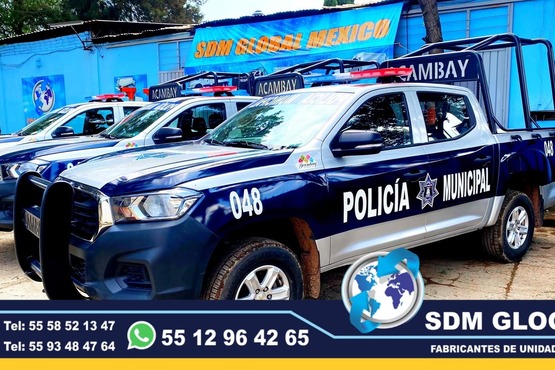 Conversion Equipamiento Fabricacion y Venta de Patrullas Pick Up, Accesorios Metalicos, Equipo Comunicacion, Luces El equipamiento Pick-up es uno de los mas completos para patrulla, ya que cuenta con una gran variedad de accesorios metálicos, así como accesorios visual acústico. En cuestión de accesorios metálicos contamos con Tumbaburros, Roll Bar de 3 Arcos Tipo Com­­ando, Banca central con respaldo, Defensa Trasera Tipo Escalón. En la parte de accesorios visual acústico cuenta con Torreta, Sirena y Bocina, adicional mente se le puede agregar un Kit de Estrobos en faros Marca WHELEN, FEDERAL SIGNAL, EPCOMSomos una Empresa Mexicana líder en el Mercado con años de experiencia, especialistas en el Equipamiento de Patrullas Equipadas Cajas y Remolques Unidades Moviles Especiales de Seguridad, Rescate, Salvamento, Salud, Comunicacion, Higine, etc.,Somos fabribricantes directos, distribuidores en todo Mexico, comunicate y te atenderemos personalmente. contamos con las mejores marcas en el mecado 