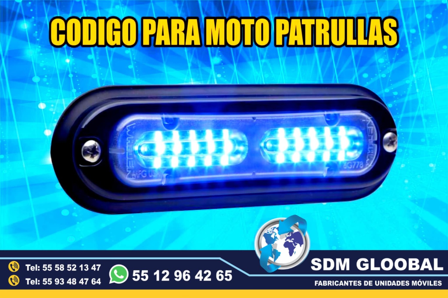 Venta e Instalacion de Luces Perimetrales y Auxiliares para Moto Patrullas Cuatrimotos Motocicletas   