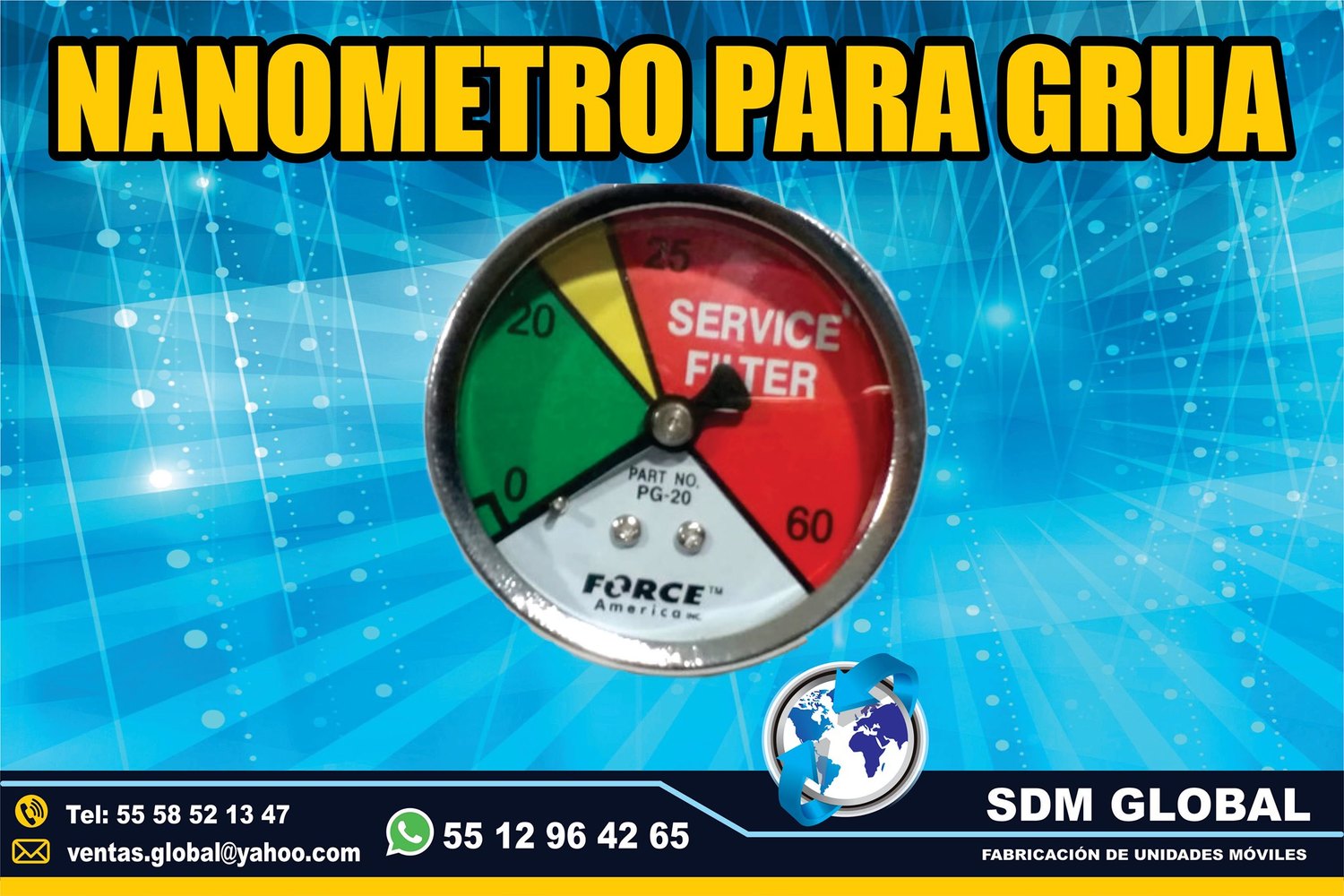 VENTA DE NANOMETRO para gruas