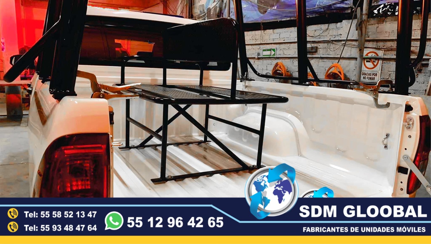 Fabricacion de Banca central con respaldo para patrullas