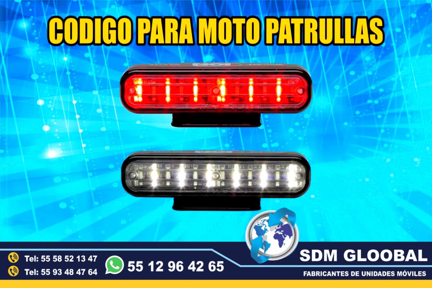 Venta e Instalacion de Luces Perimetrales Auxiliares Emergemcia para Ambulancias de Traslado  