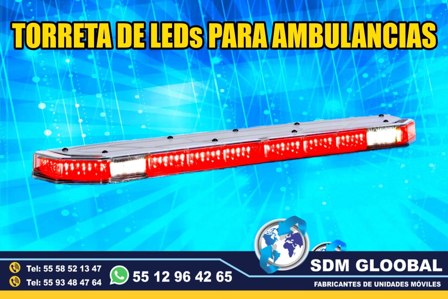 Venta de Torreta de Leds para patrullas color rojol Federal Signal <br>