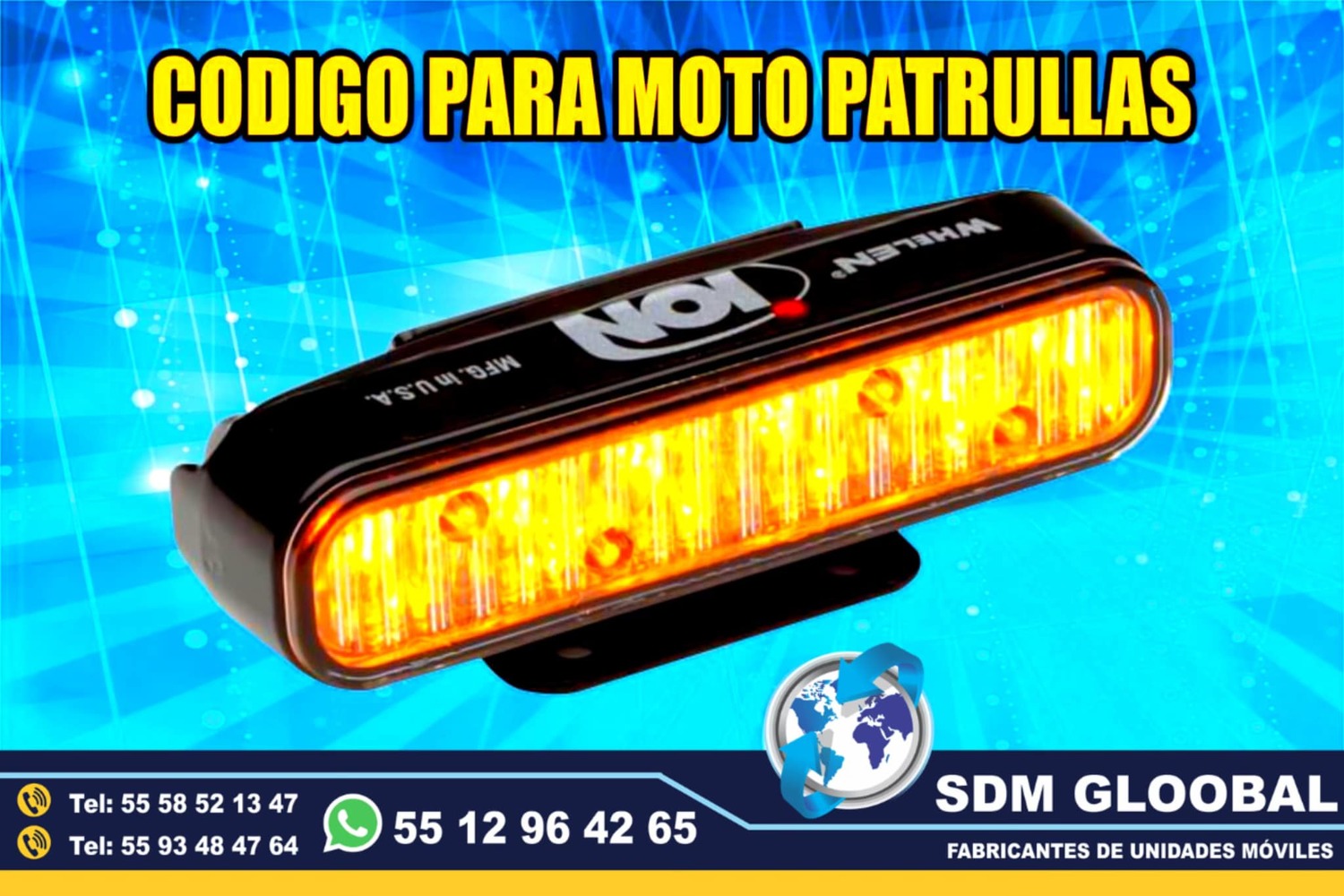Venta e Instalacion de Luces Perimetrales y Auxiliares para Moto Patrullas Cuatrimotos Motocicletas   