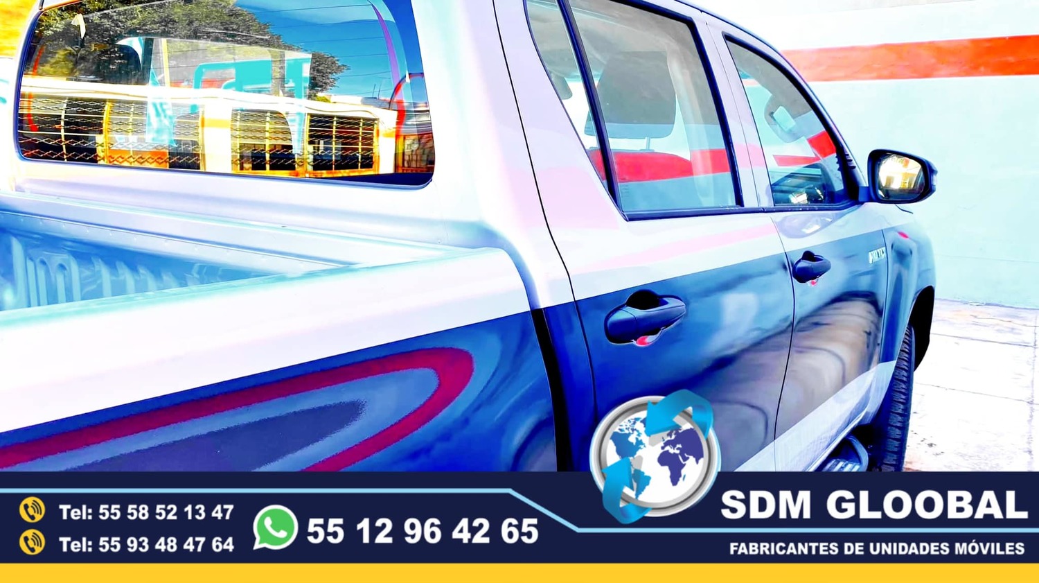 Pintura de Moto Patrullas pick up. sedan de Rescate Salvamento<br>