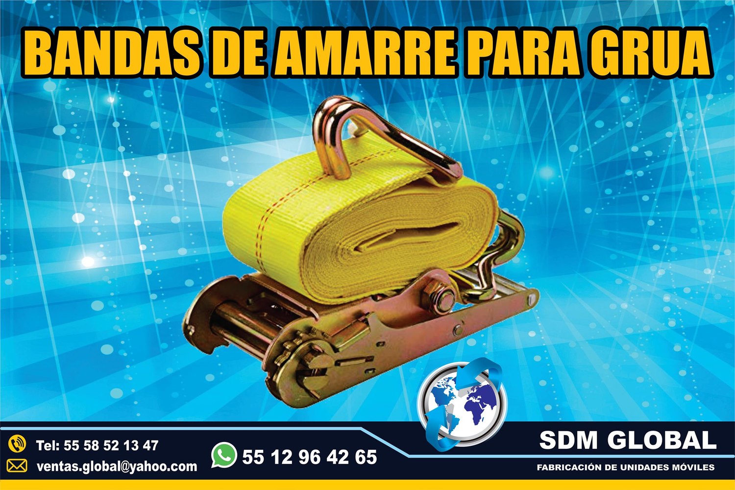 VENTA DE BANDAS DE AMARRE para gruas&nbsp;<br>
