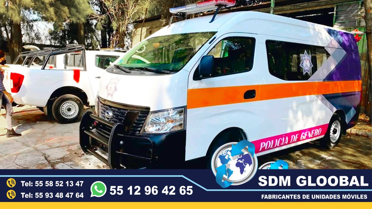 Venta de Unidad Movil de Policia de Genero rosa atencion mujer violeta     