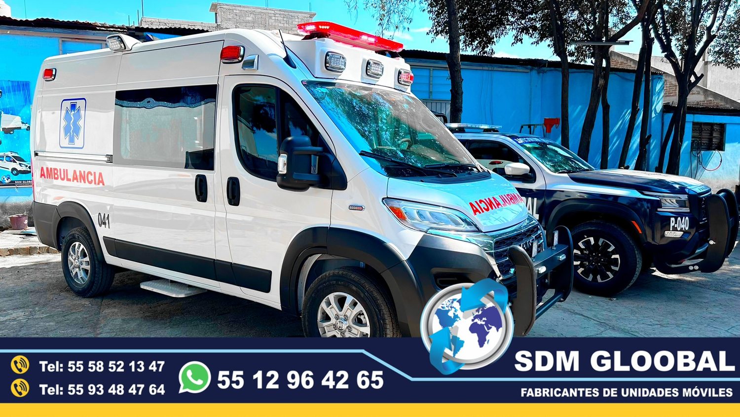 Venta de Ambulancias de Traslado de Tipo 1 y Tipo 2 en Mexico.