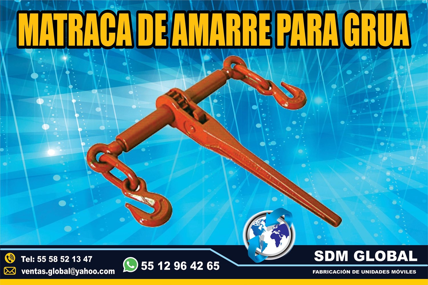 VENTA DE MATRACA DE AMARRE para gruas