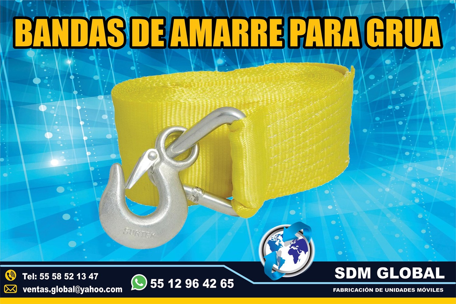 VENTA DE BANDAS DE AMARRE para gruas&nbsp;