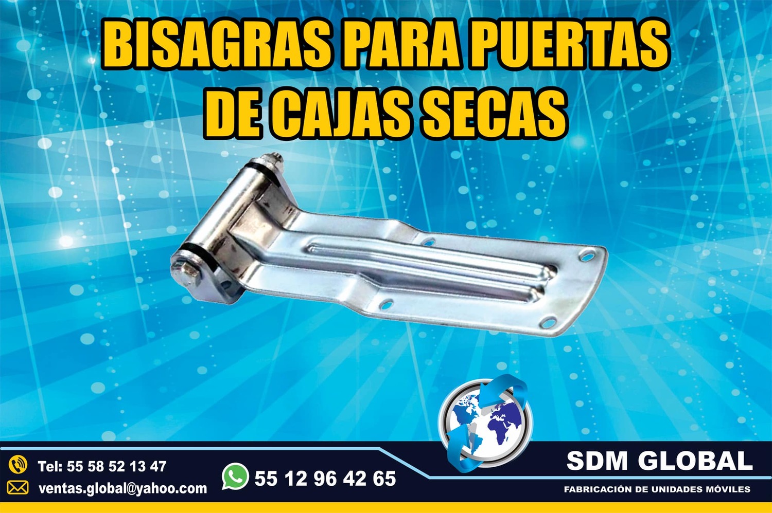 Bisagras para puerta de cajas secas plataformas