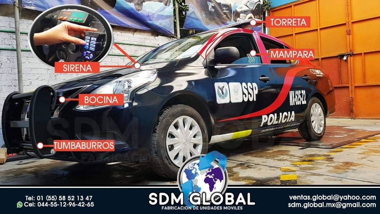 Fabricantes de Patrullas Sedan&nbsp; Conversion Equipamiento Venta<br>