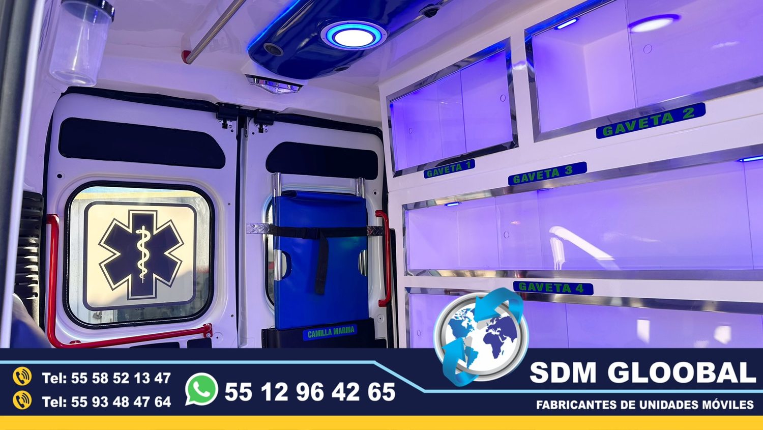 Venta de Ambulancias de Traslado de Tipo 1 y Tipo 2 en Mexico.