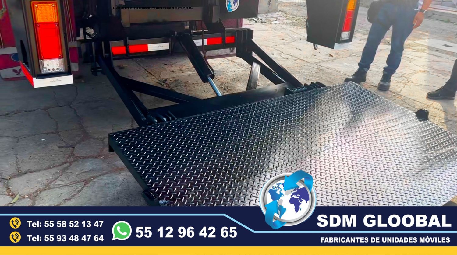 Fabricantes de Rampas Hidraulicas para camioneta y camion de carga <br>