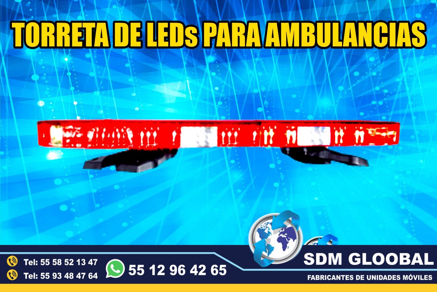 Venta e Instalacion de Luces Perimetrales Auxiliares Emergemcia para Ambulancias de Traslado  