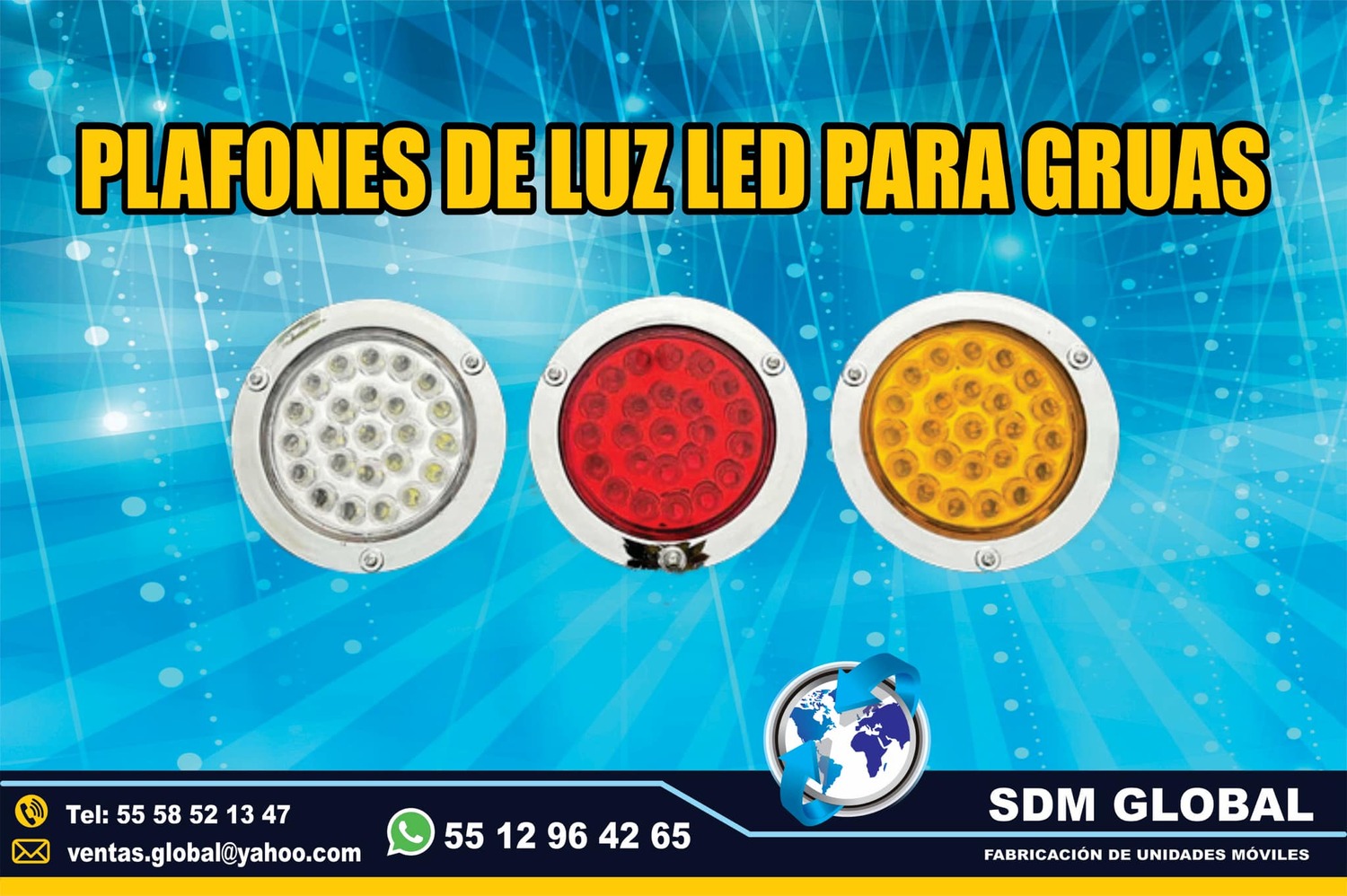 Venta de Plafones leds para gruas de salvamento<br>