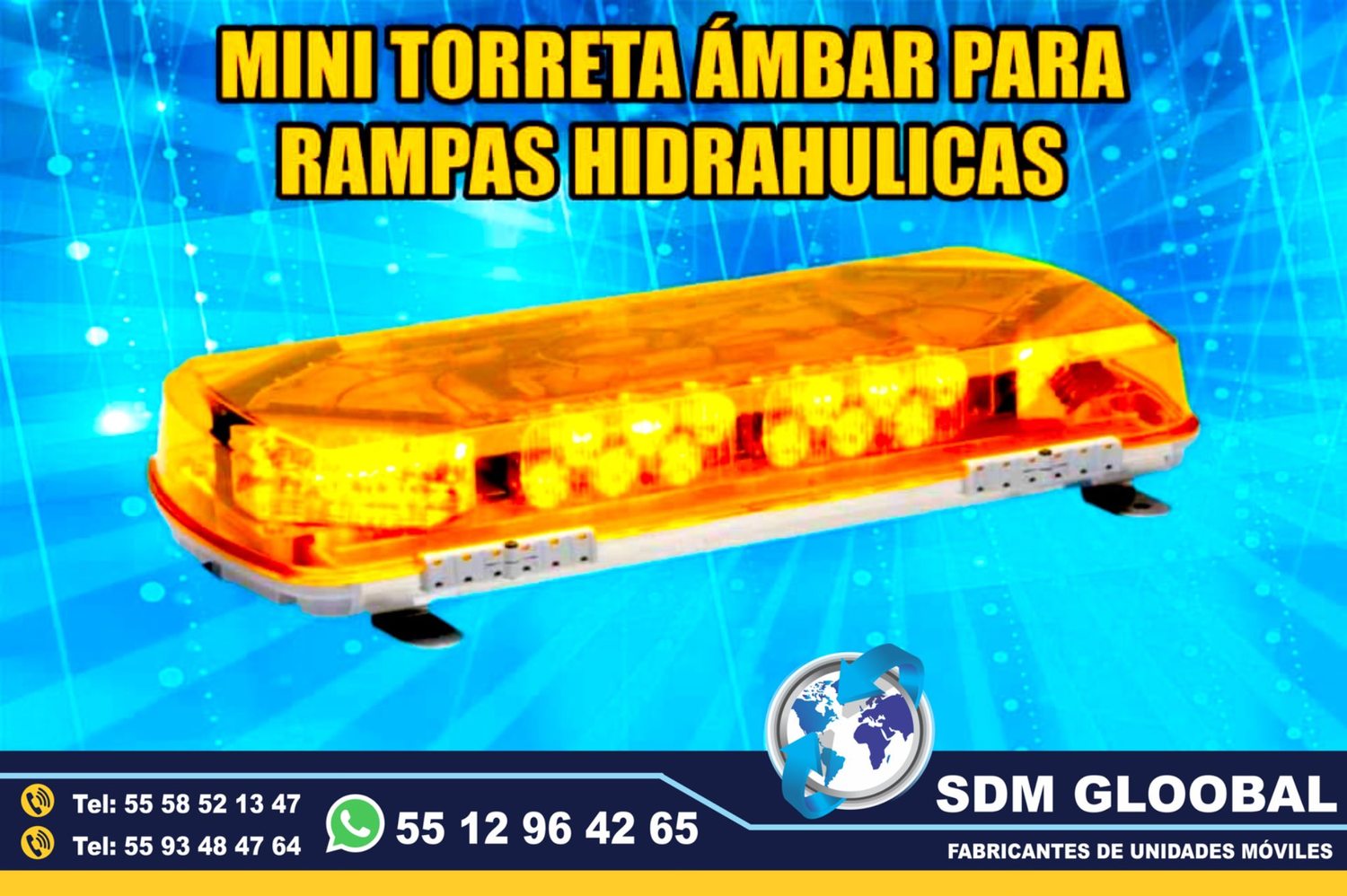 Mini torreta ambar&nbsp;para Rampas Hidraulicas de carga descarga