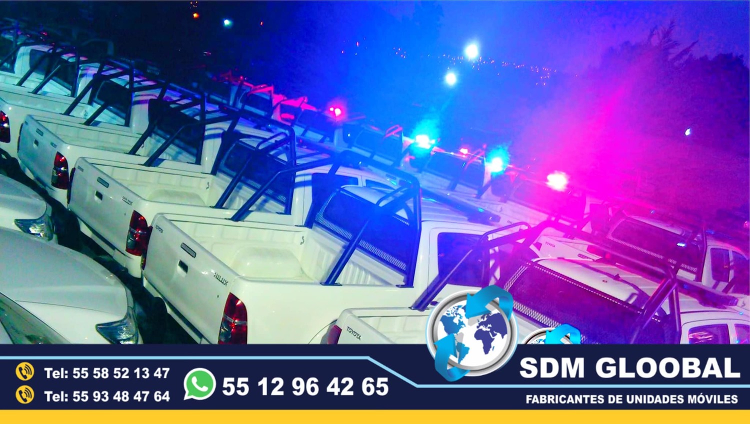 Conversion y Equipamiento de flotillas de patrullas pick up sedan<br>