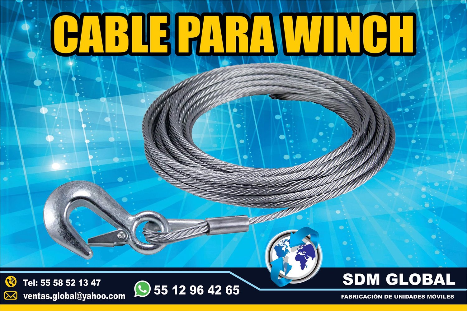 VENTA DE CABRL PARA WINCH PARA GRUAS