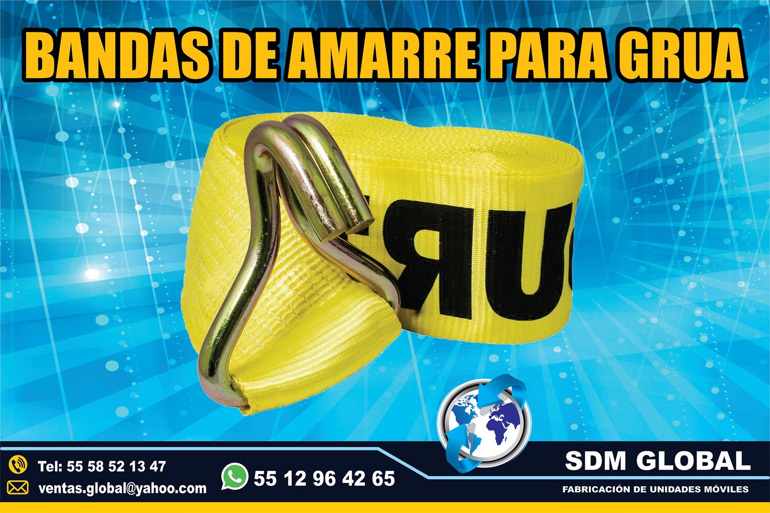 VENTA DE BANDAS DE AMARRE para gruas&nbsp;<br>