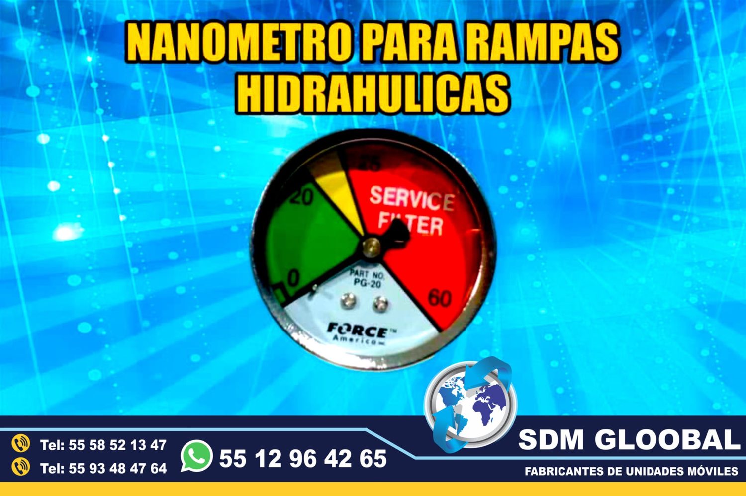 Venta de Manometro Rampas Hidraulicas de carga