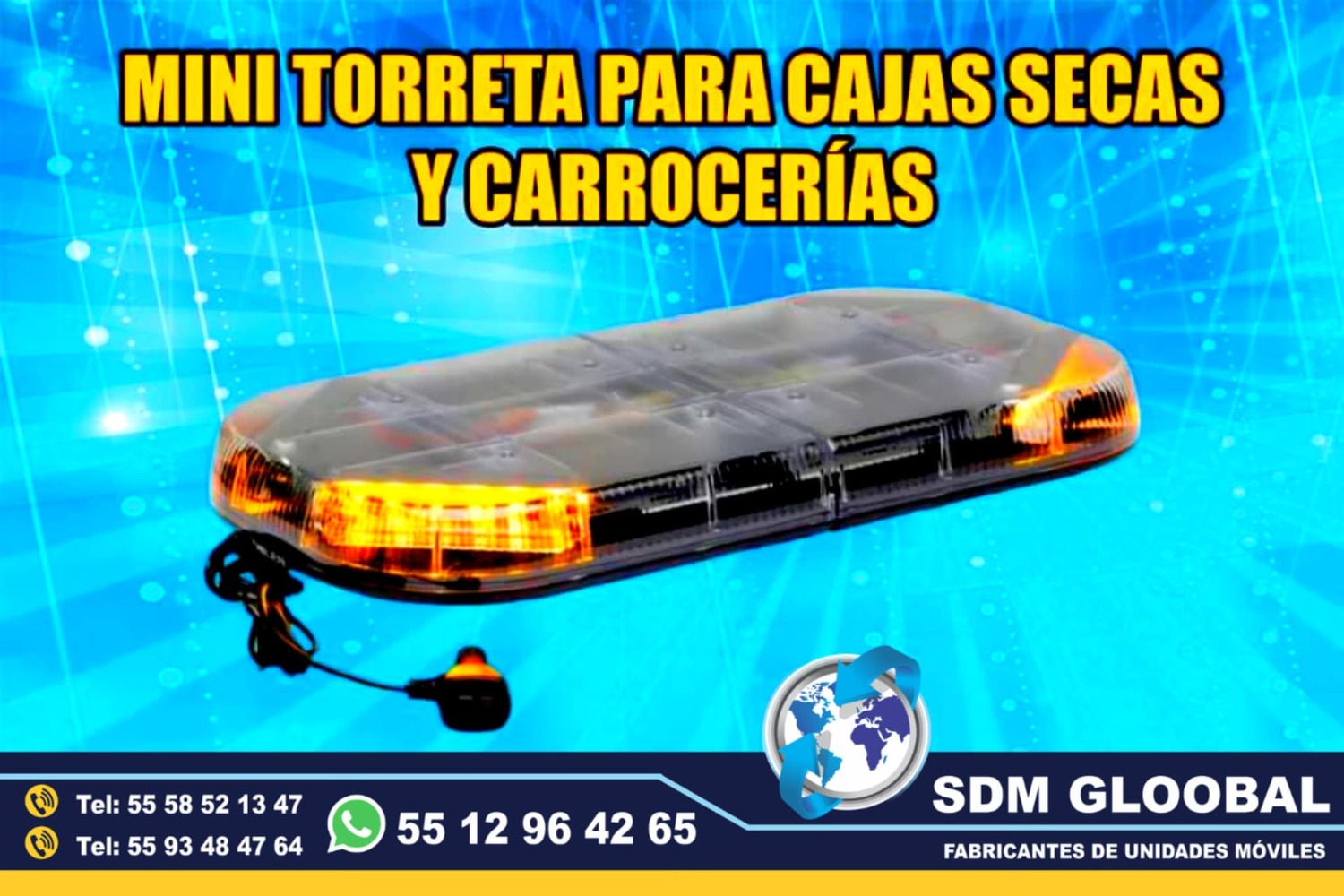 Venta de Torretas, Minitorretas, luces auxiliares color ambar para patrullas pick up sedan motopatrullas<br>