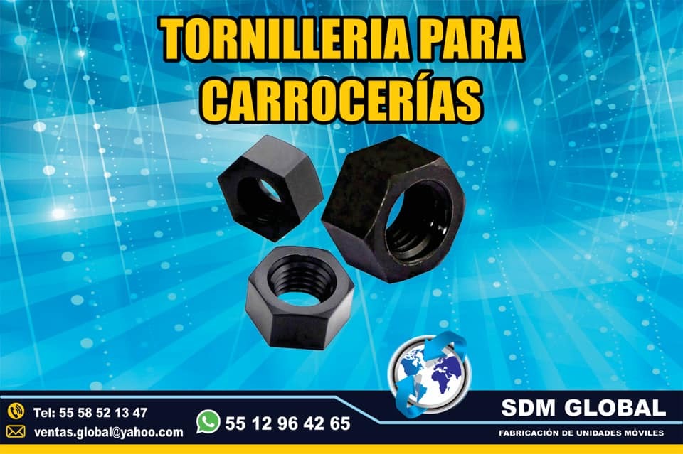 Tornillos para carrocerias y cajas secas plataformas remolques