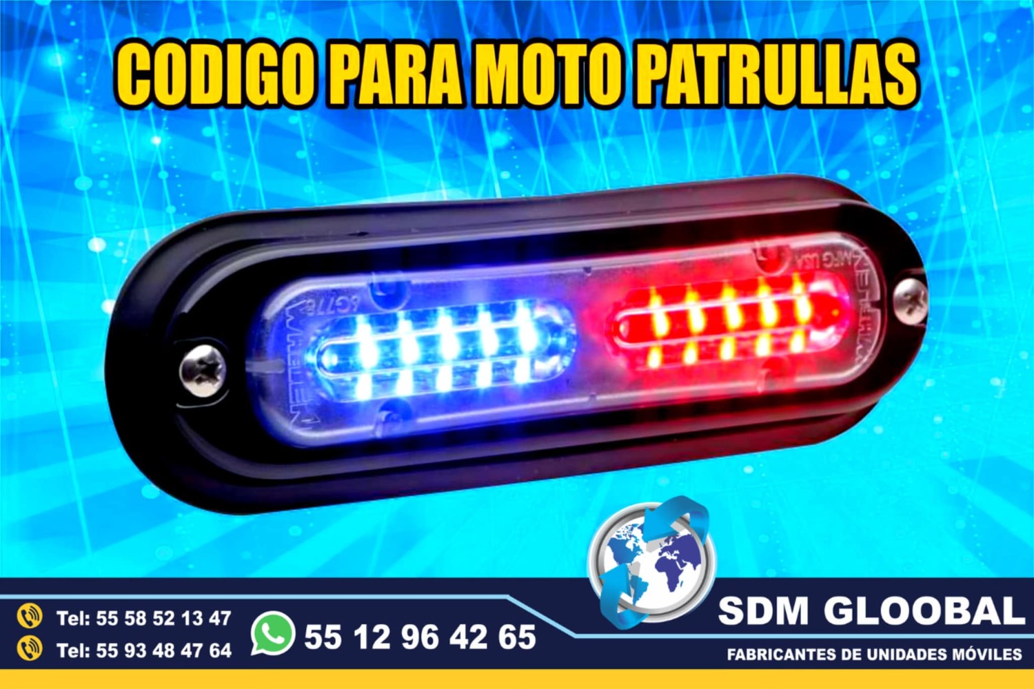 Venta e Instalacion de Luces Perimetrales y Auxiliares para Moto Patrullas Cuatrimotos Motocicletas<br>