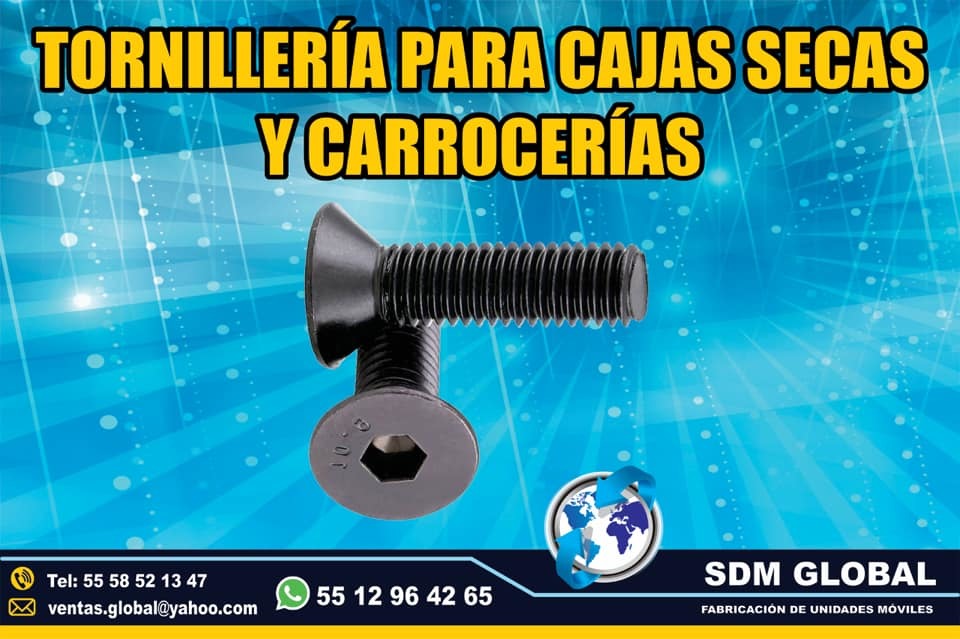 Tornillos para carrocerias y cajas secas plataformas remolques