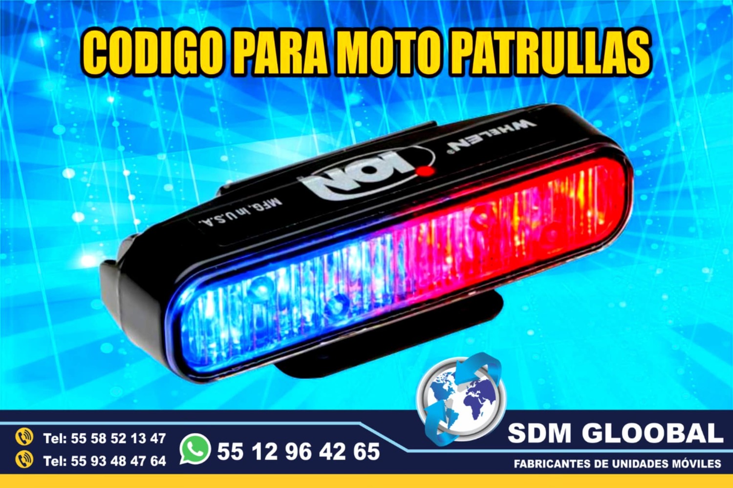 Venta e Instalacion de Luces Perimetrales y Auxiliares para Moto Patrullas Cuatrimotos Motocicletas
